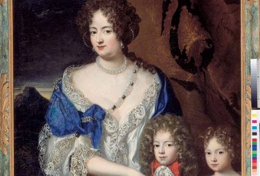 Princess Sophie Dorothea with her two children